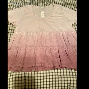 Anthropologie Purple Ombré Tunic